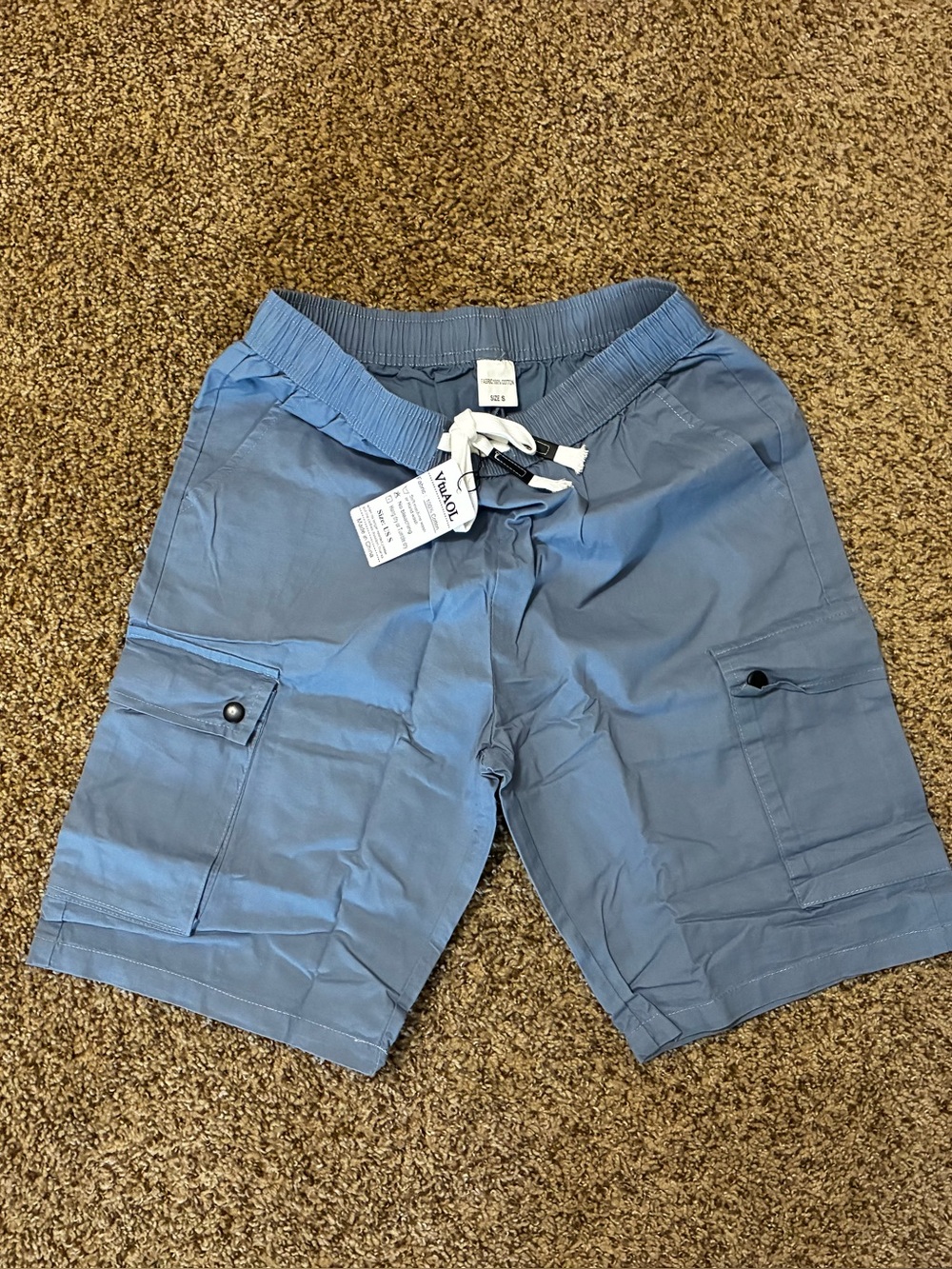 VtuAOL Women's Cargo Shorts Casual Elastic Waist Comfy Relaxed Fit Shorts - Picture 1 of 3